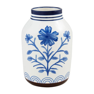 Blue Floral Vase