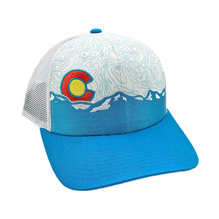 Range Topo Hat - Teal/White