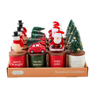 Christmas Bottlebrush Mini Candle