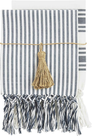 Turkish Woven Blue Towel Set