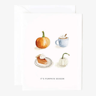 Pumpkin season greeting card