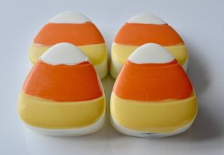 Fall and Halloween Candy Corn shaped Chocolate Oreo