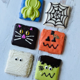 Halloween Spooky Chocolate Covered Graham Cracker Set
