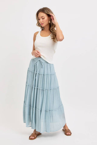 Tiered Maxi Skirt