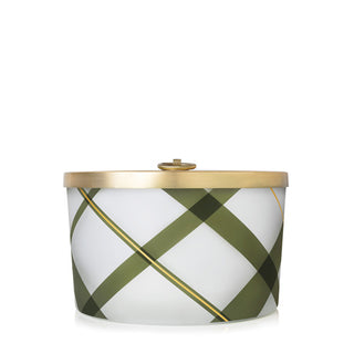 Frasier Fir Frosted Plaid 3 Wick Candle
