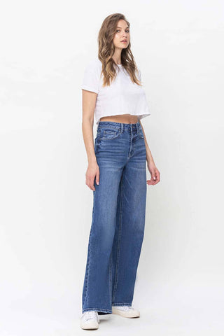 90'S Vintage Super High Rise Loose Fit Jeans