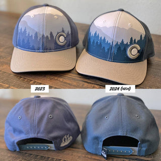 Alpine Snapback Hat - Indigo/Gray