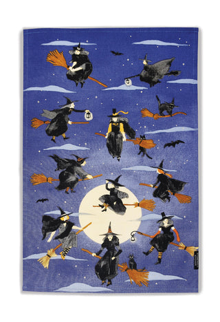 Witch's Night Out Tea Towel