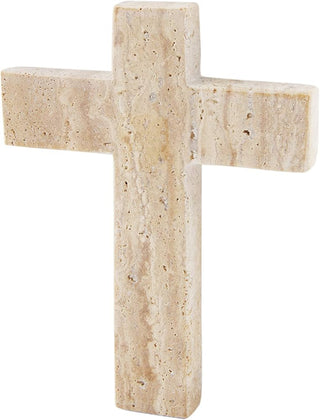 Cream Travertine Cross