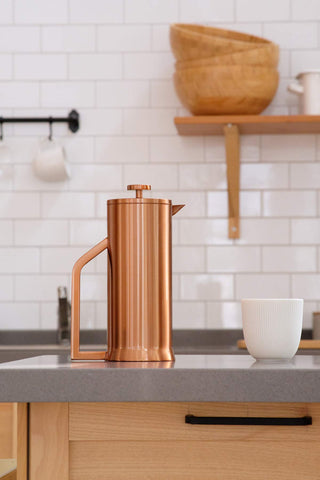 French Press Coffee Maker Copper