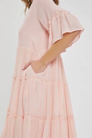 Tiered Shirt Dress