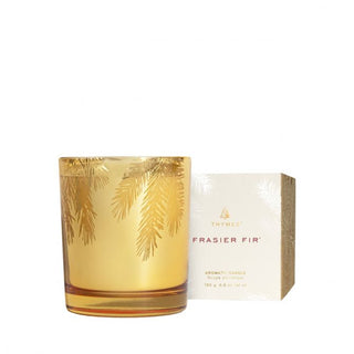 Frasier Fir Poured Gold Candle- 13 oz.