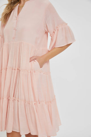 Tiered Shirt Dress