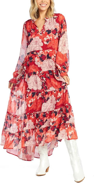 Simone Maxi Red Floral