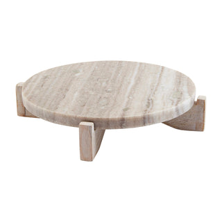 Marble Wood Pedestal
