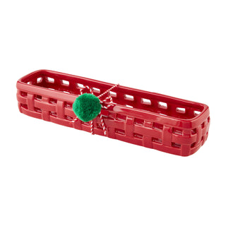 Christmas Ceramic Woven Basket