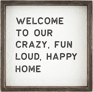 Welcome To Our Home Plaque Small