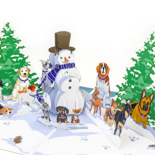 Christmas Dogs Pop Up Card
