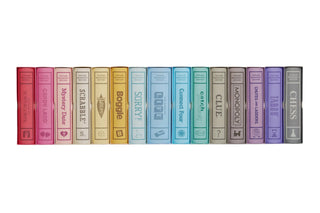 Vintage Bookshelf Classic Board Games