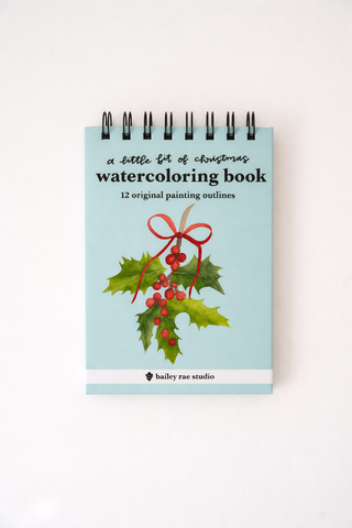 A little bit of christmas - mini watercoloring book