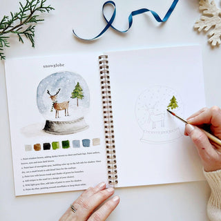 Winter watercolor workbook
