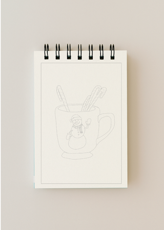 A little bit of christmas - mini watercoloring book