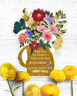 Pick More Wildflowers - Sticker