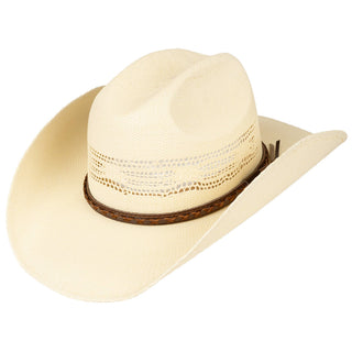 C.C Leather Band Patterned Paper Toyo Cowboy Hat
