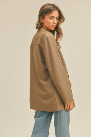 Mocha Oversize Blazer