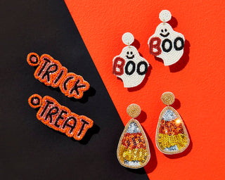 Halloween Beaded Earrings