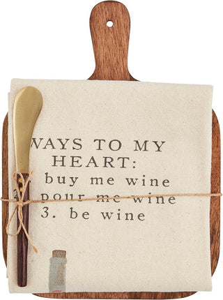Ways To My Heart Board & Towel