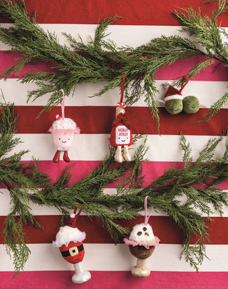 Cocktail Plush Ornament- Assorted
