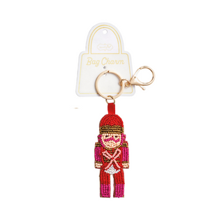 Holiday Beaded Bag Charm