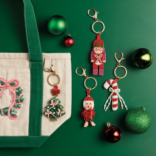 Holiday Beaded Bag Charm