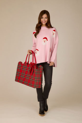 Tartan Scallop Tote