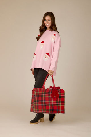 Tartan Scallop Tote