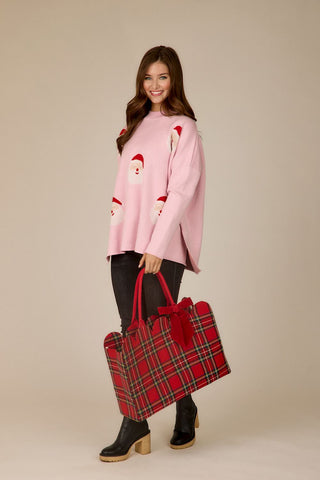 Tartan Scallop Tote