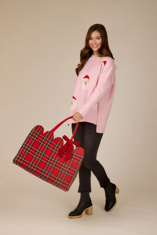 Tartan Scallop Tote