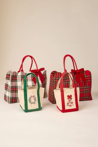 Holiday Beaded Mini Tote