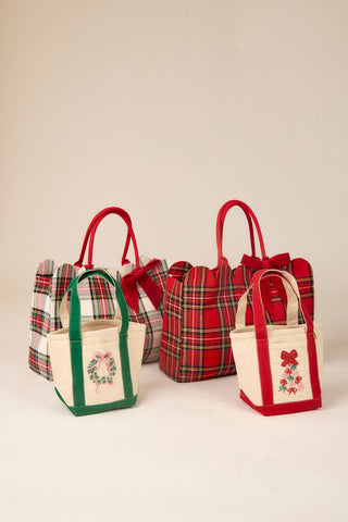 Holiday Beaded Mini Tote