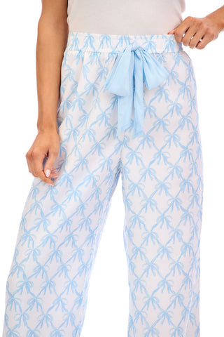 Blue Bow Pajama Pants