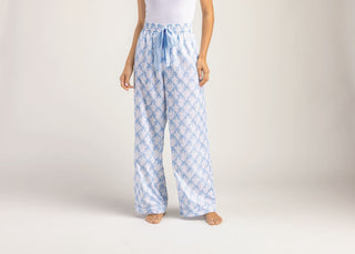 Blue Bow Pajama Pants