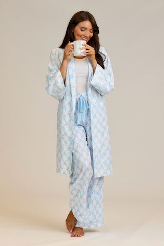 Blue Bow Pajama Pants