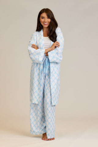 Blue Bow Pajama Pants