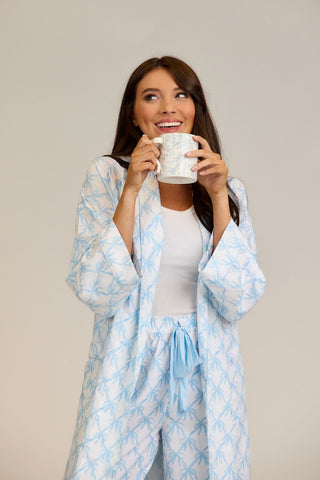 Blue Bow Pajama Pants