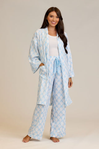 Blue Bow Pajama Pants