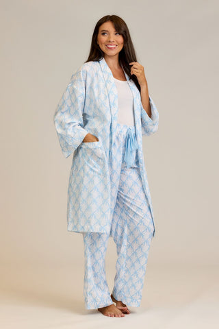Blue Bow Pajama Pants