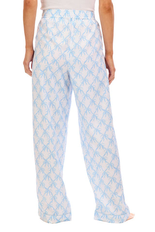 Blue Bow Pajama Pants