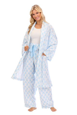 Blue Bow Pajama Pants