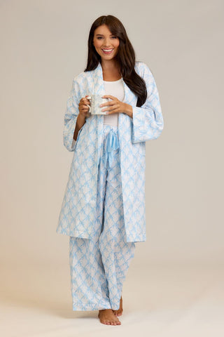 Blue Bow Pajama Pants